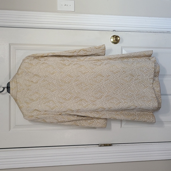 Custom ~60s two piece quilted holiday set - coat and dress - Picture 2 of 10